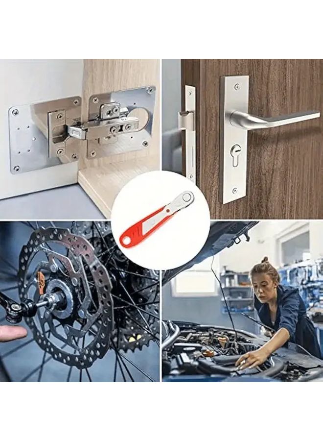 11 قطعة مجموعة وجع أورانج ذو مقبض دوار مع رؤوس مفك 36 سن من الفولاذ للأماكن الضيقة - Image 5