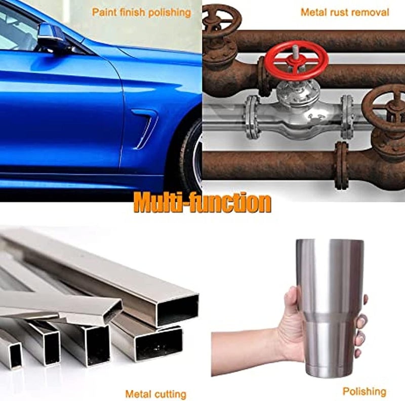 90 Degree Air Die Grinder, Pneumatic Angle Grinder with 0.3HP Motor and 20000 RPM, Right Angle Engraving Tool with 10 Grinding Heads Set for Metal Wood Tire Polishing - Image 2
