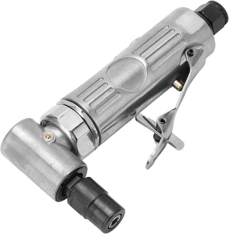 90 Degree Air Die Grinder, Pneumatic Angle Grinder with 0.3HP Motor and 20000 RPM, Right Angle Engraving Tool with 10 Grinding Heads Set for Metal Wood Tire Polishing - Image 5