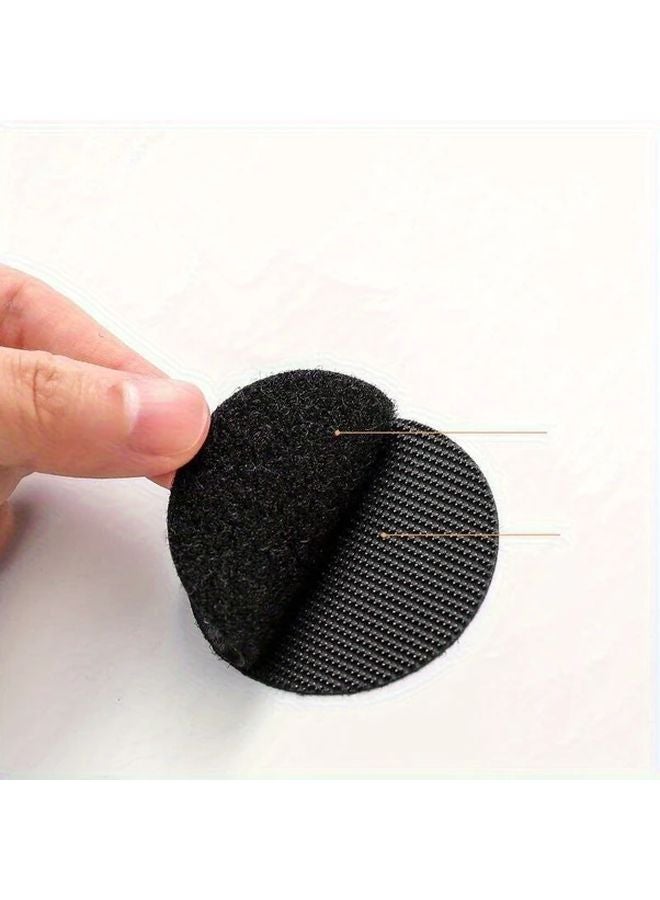 10Pcs Black Self Adhesive Fastener Dots Stickers Anti Slip Hook Loop Tape For Bed Sheet Sofa Mat Carpet - Image 1