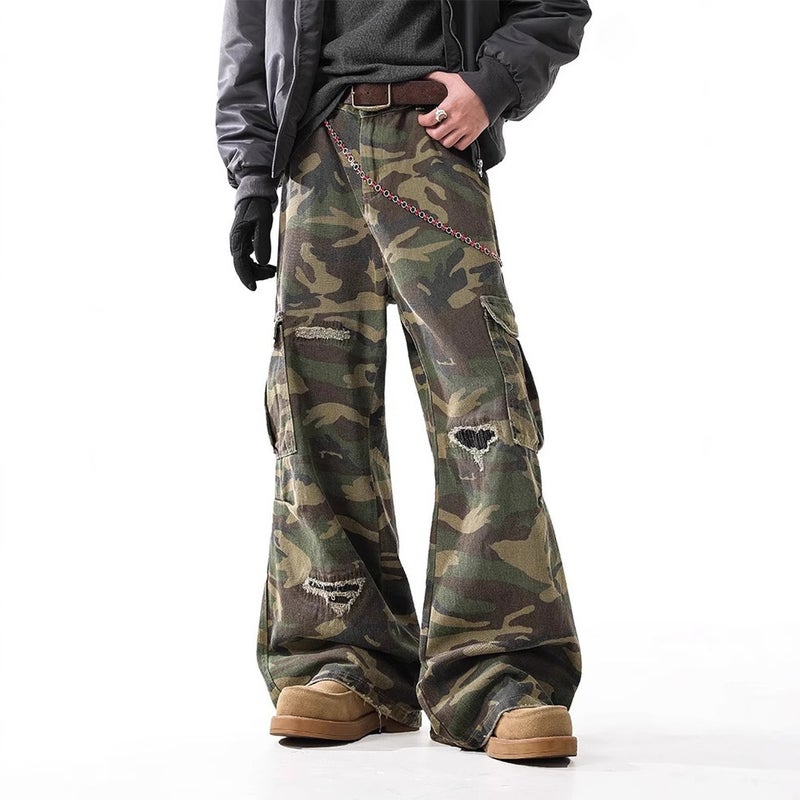 Unisex Classic Denim Jeans Loose Fit Daily Outdoor Wear - Image 2