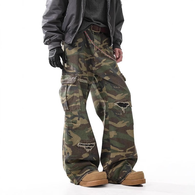 Unisex Classic Denim Jeans Loose Fit Daily Outdoor Wear - Image 3