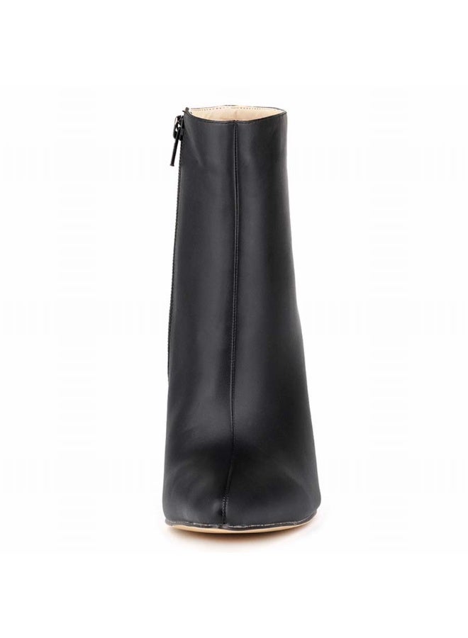 Loquat Autumn and winter short-cylinder Martin stiletto high-heeled boots 11cm Black  - Image 4
