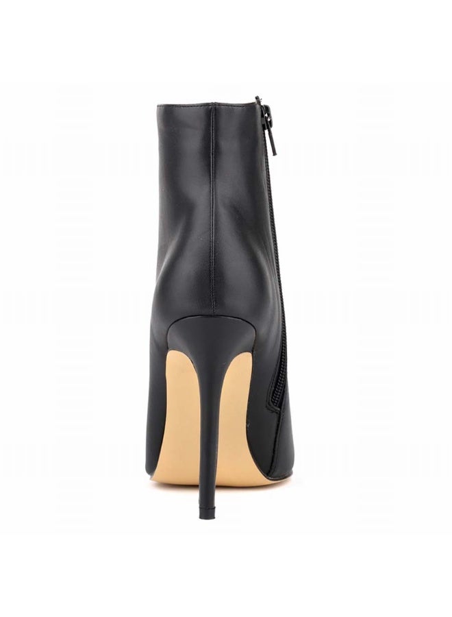 Loquat Autumn and winter short-cylinder Martin stiletto high-heeled boots 11cm Black  - Image 3