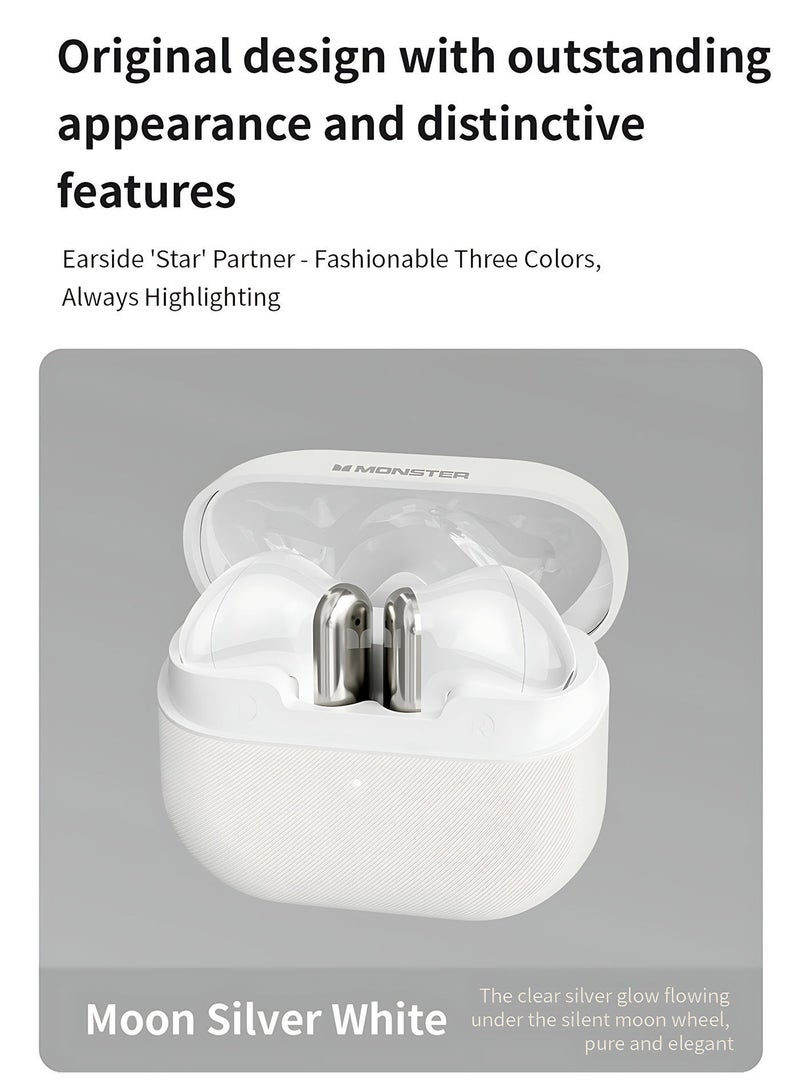 Monster 【In‑ear True Wireless Earbuds】Wireless earbuds with ultra‑long battery life, dual‑mode for gaming/music, IP54 dust and water resistance, ergonomic, compact and comfortable. - Image 2