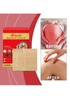ximonth 12 Pcs Relieve Patch for Swelling and Cramps Promote Circulation Reduce Swelling and Stiffness Relieve Discomfort of Joints Joint Pain Relief Patch Bunion Pain Reliefs Patches  - Image 2
