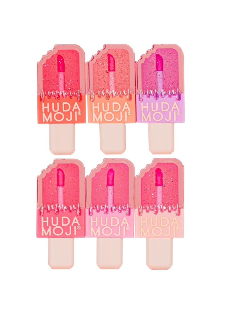 Glam Lux Beauty Bundle Magic Ice Cream Lip Gloss Shiny Lips For Girls  Women Gifts Long Lasting Shine Color Changing Lip Gloss Lip Stain Changes Color When Applied 