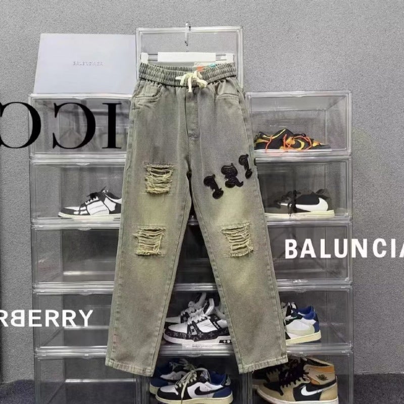 Unisex Classic Denim Jeans Loose Fit Daily Outdoor Wear - Image 4