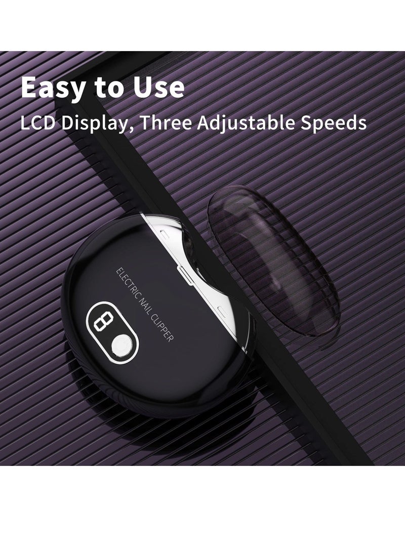 كابتن تيك Automatic Electric Nail Clipper - Rechargeable Safety Fingernail Trimmer and Filer for Adults, Seniors, Infants, Babies, Kids, Men, and Women - Perfect Gift for All Ages - Image 5