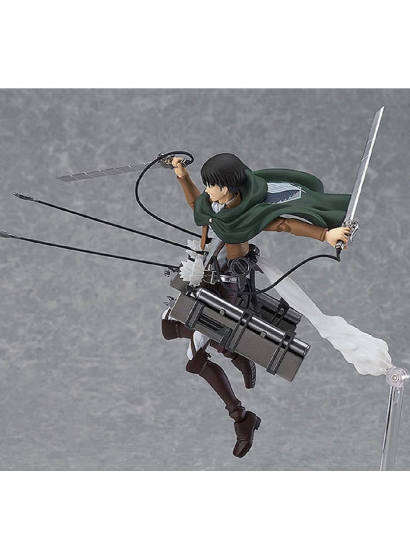 HALAMODO Attack on Titan Captain Levi Figure Model with Adjustable Joints and Doll Display Piece - Image 1