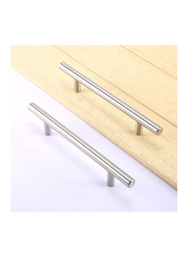 KNP KNP T-bar Kitchen Cabinet Handle Set, 6 inch (128mm) Drawer Pull handle Hardware Set with Hole Centers for Kitchen/ bathroom/ Bedroom Cabinet Drawer Door Cupboard Dresser Wardrobe. 10 Pcs  - Image 2