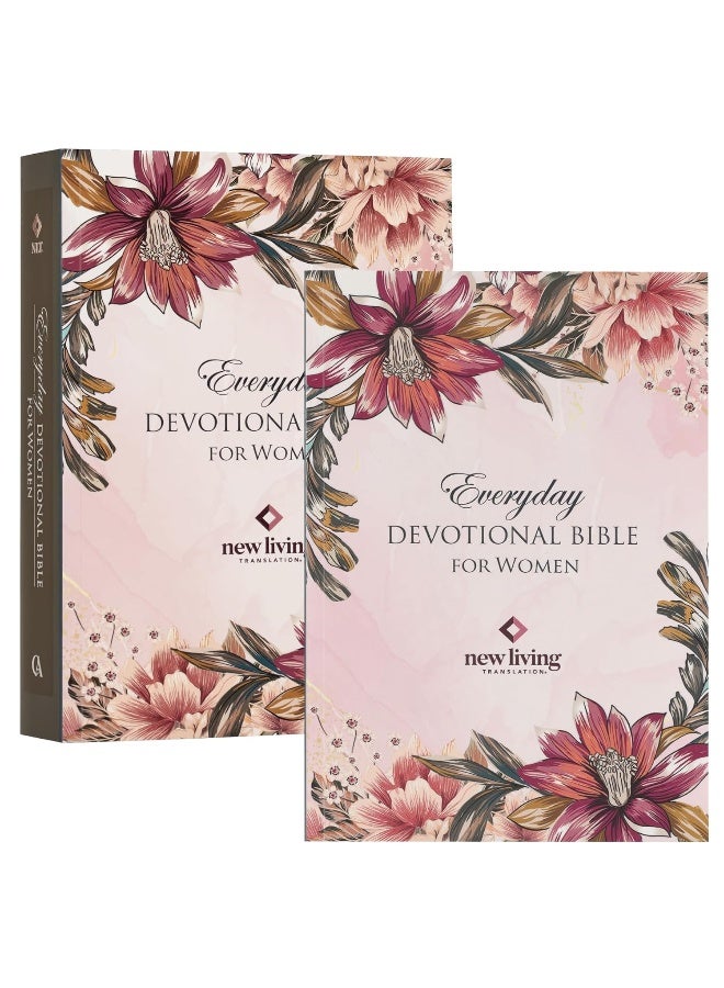NLT Holy Bible Everyday Devotional Bible for Women New Living Translation, Floral - Image 1