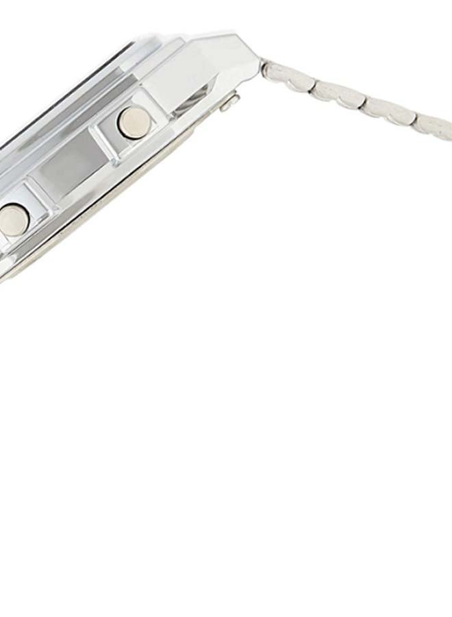 CASIO Men Stainless Steel Digital Watch A178WA-1ADF - 34 mm - Silver - Image 4