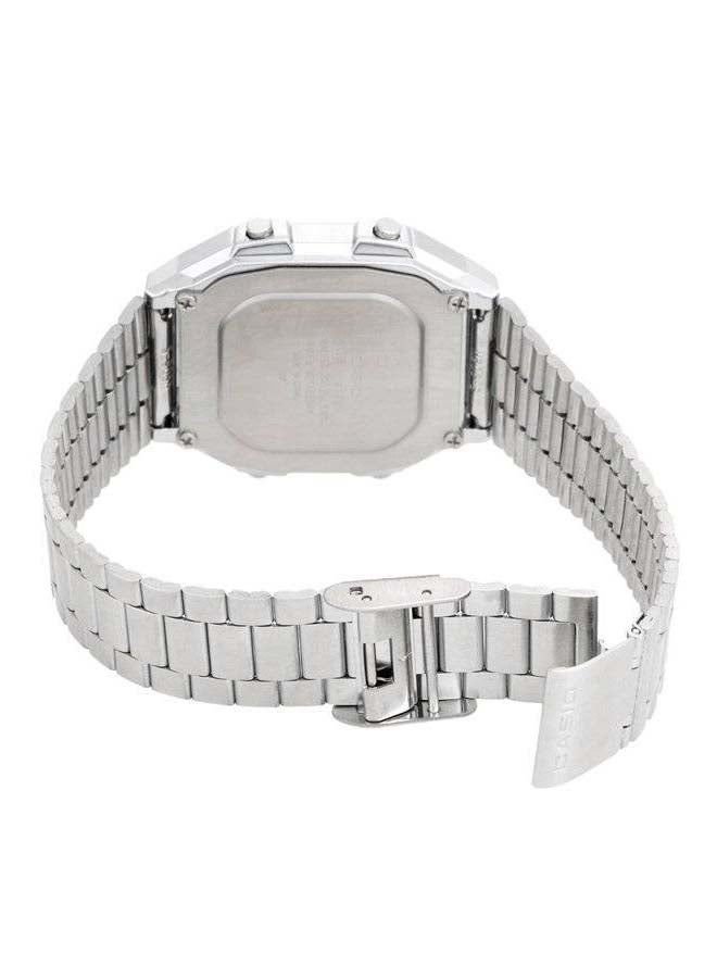CASIO Men Stainless Steel Digital Watch A178WA-1ADF - 34 mm - Silver - Image 3