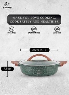 28 CM Shallow Pot with Non-Stick Granite Coating | The Perfect Shallow Pot for Everyday Cooking - pzsku/ZF2B112A08A600C10B22AZ/45/_/1697636292/3de358d6-8709-4e22-a3db-83caa07a5be2