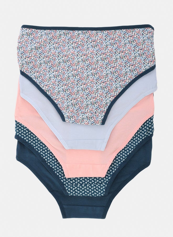 Carina Pack of 5 Colored Brief Panties - Image 2