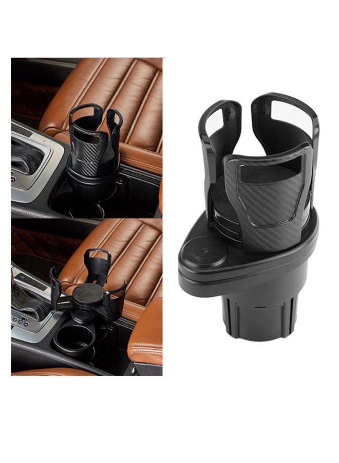 DRAMA HOME Car Dual Cup Holder With Folding Bucket Trash Can  - Image 2