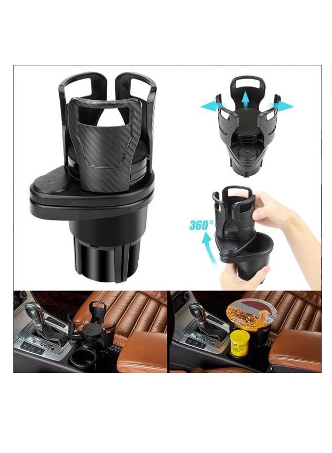 DRAMA HOME Car Dual Cup Holder With Folding Bucket Trash Can  - Image 4
