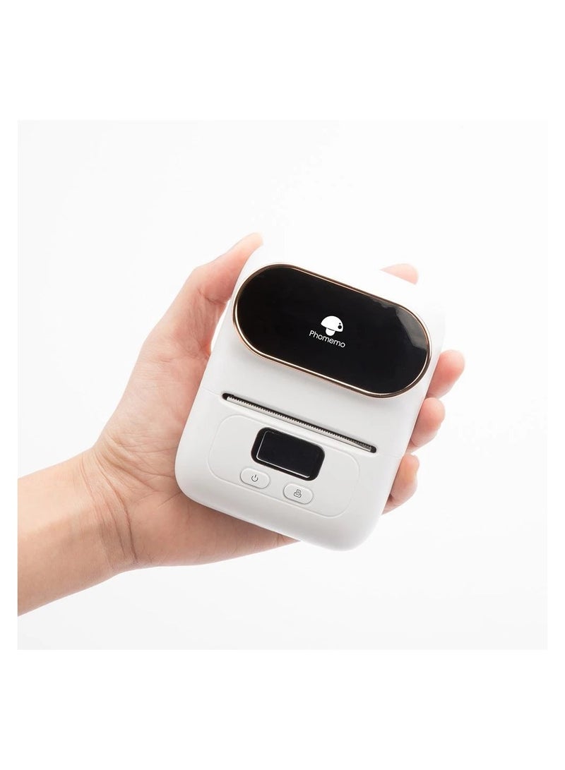 Phomemo-M110 Mini Portable Thermal Bluetooth Label Maker Machine For Business Barcode Labeling Crafters Retailers Or Organizers Compatible With Android - Image 2