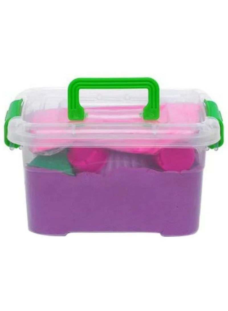 Fun compressible and stretchable magic sand toy with accessories multi-colored 1 kg - Image 1