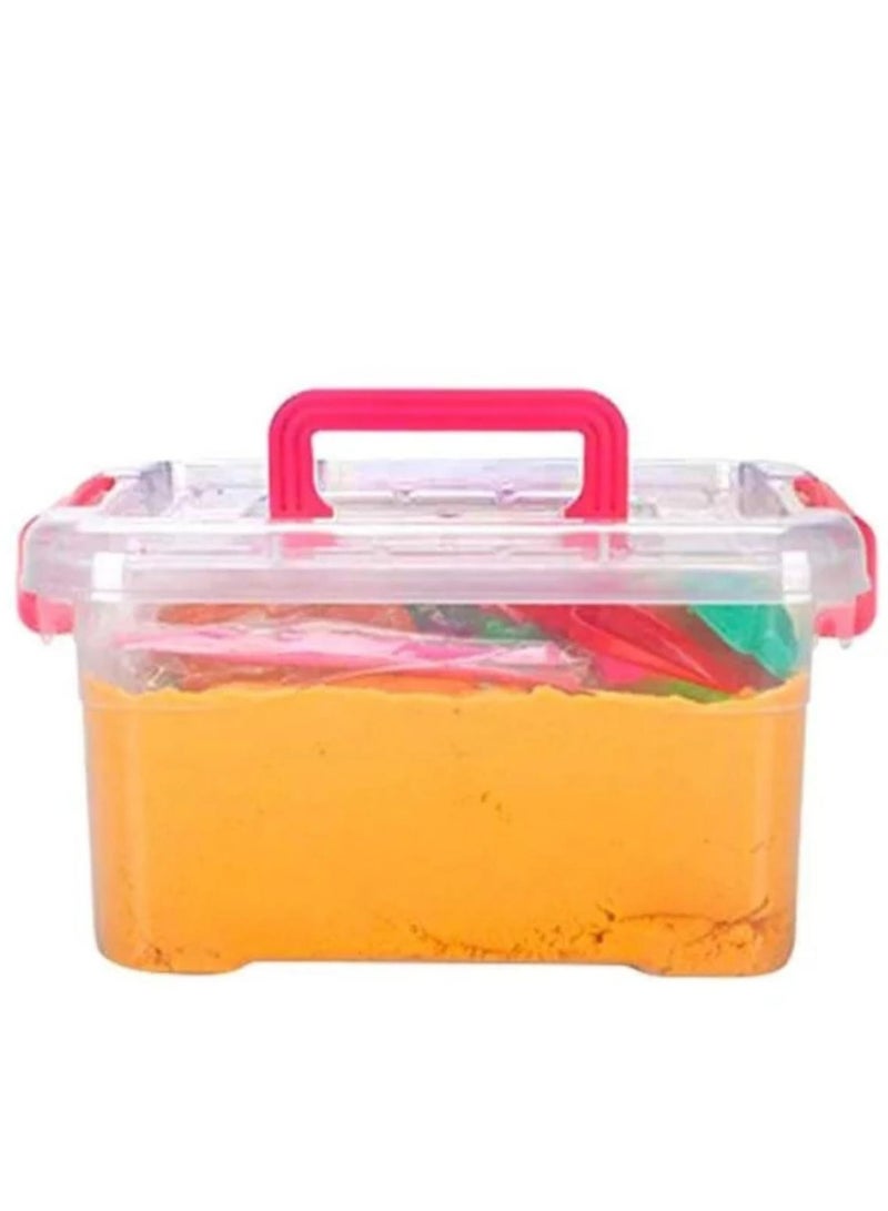 Fun compressible and stretchable magic sand toy with accessories multi-colored 1 kg - Image 4