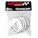Circuit Performance 731mm OD to 634mm ID Silver Aluminum Hub Centric Rings - Image 4