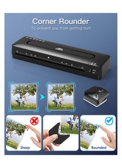 SYOSI Cold and Thermal Laminator with Laminating Sheets for A3/A4/A5/A6,  5-in-1 Lamination Machine Quick Heating Laminator Portable Laminator Document Laminator Laminating Machine for Home Office School  - Image 4