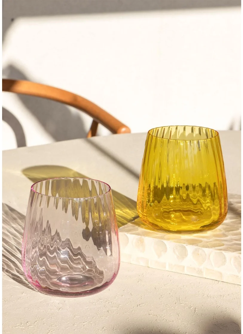 The Mia Glass Water Glass Green 450 Ml