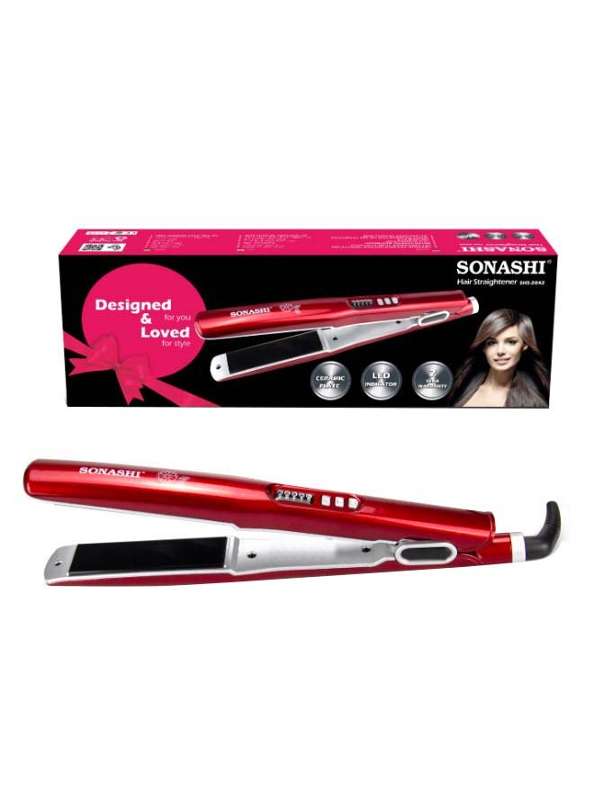 SONASHI Powerful 2000W Professional Hair Dryer With Ceramic Hair Straightener SHD-3032 + SHS-2042 Bundle Glossy Red - Image 5
