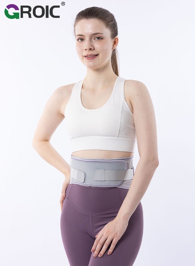 GROIC Waist Trimmer,Waist Support Belt for Lower Back Pain Relief, Adjustable Breathable Lumbar Brace with Double Straps for Men & Women, Waist Trainer for Work, Exercise, and Daily Wear - Image 5