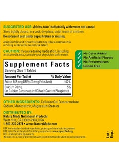 Nature Made Folic Acid 400 Mcg 665 Mcg Dfe Dietary Supplement For Nervous System Function 250 Tablets 250 Day Supply  - Image 5