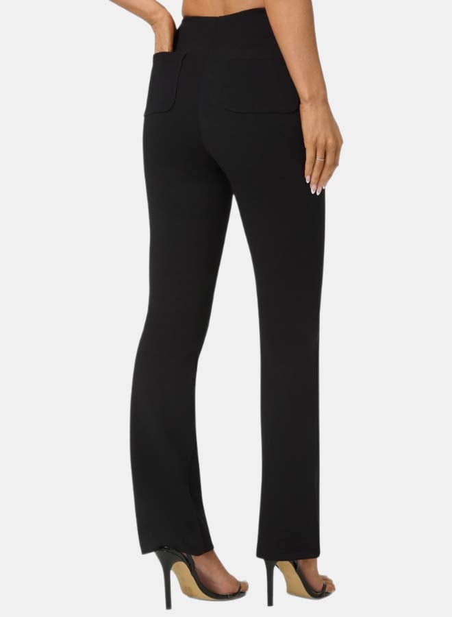 bebe High Waist Stretch Mini Bootcut Pant - Image 3