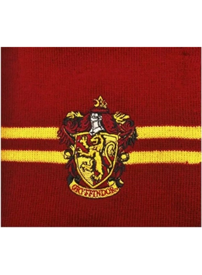 Ciao وشاح هاري بوتر جريفندور - وشاح شتوي ماروني مع شعار مطرز | إكسسوار زي هيرميون | منتجات هاري بوتر الرسمية | 145 سم طول | علامة تجارية CIAO - Image 5