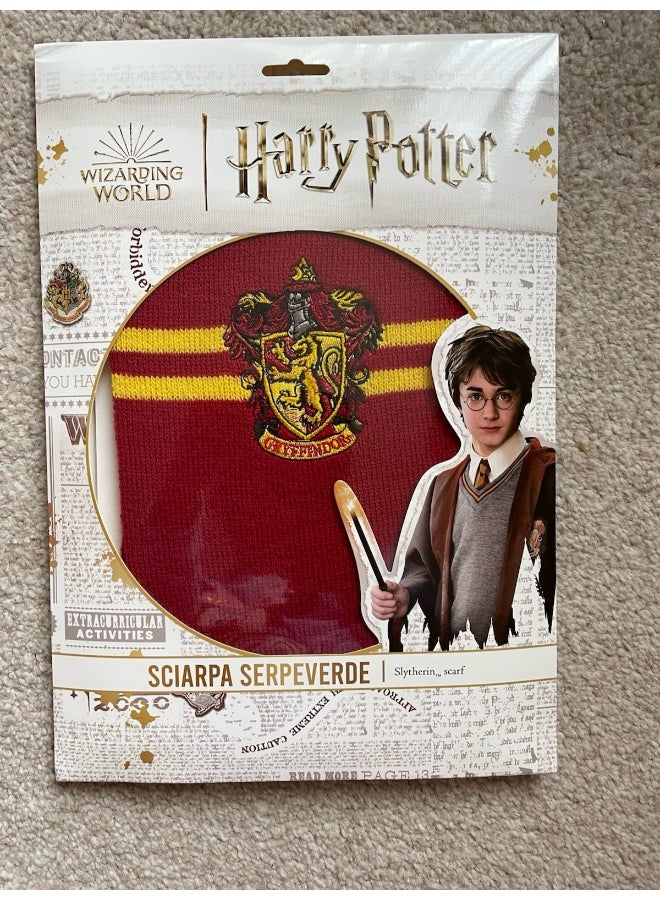 Ciao وشاح هاري بوتر جريفندور - وشاح شتوي ماروني مع شعار مطرز | إكسسوار زي هيرميون | منتجات هاري بوتر الرسمية | 145 سم طول | علامة تجارية CIAO - Image 2
