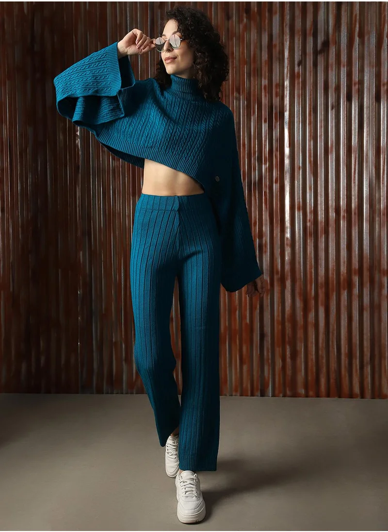 هاي ستار Women Teal Co-ord