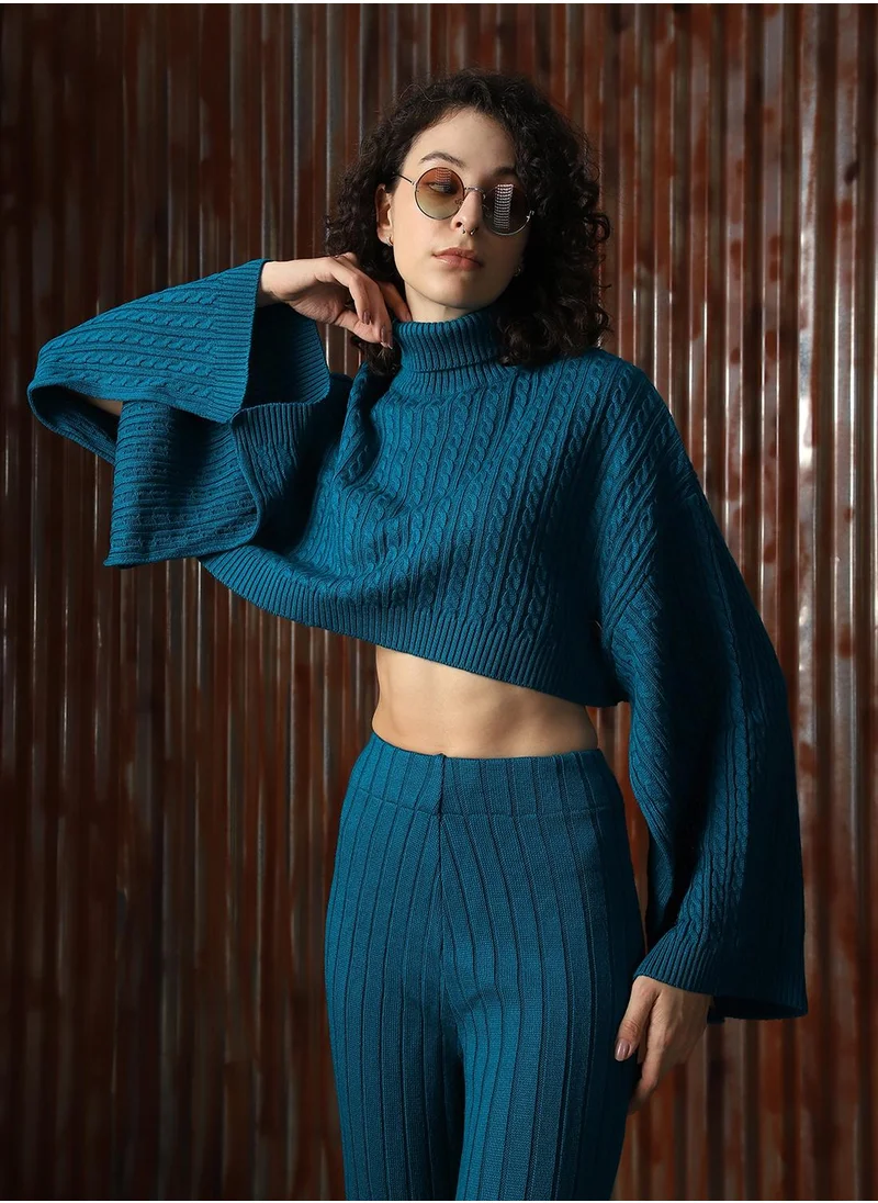 هاي ستار Women Teal Co-ord