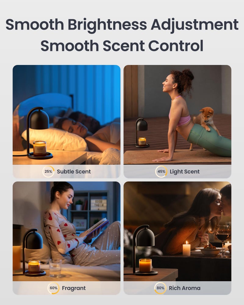 SwitchBot Smart Candle Warmer Lamp with Timer & Voice Control — Dimmable Flameless Candle Wax Melter, Matter-Enabled for Apple Home & Alexa, Perfect Valentine & Birthday Gift for Women, Home Decor - Image 5