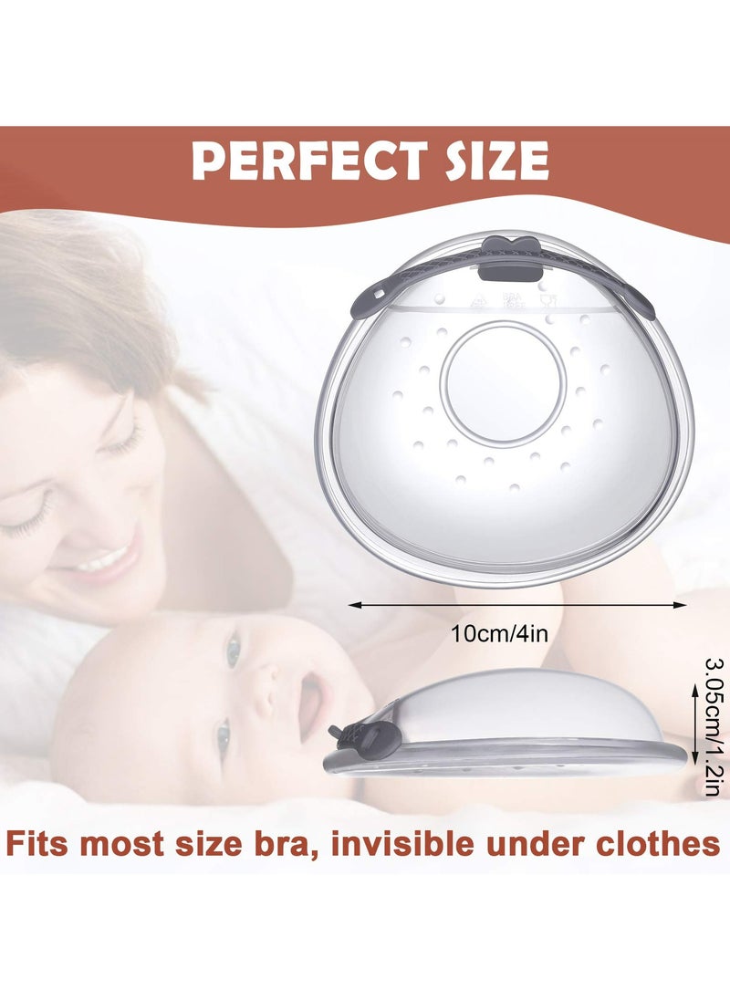 Milk Collection Shells, 2PCS Milk Collector, 70ML Milk Catcher, Silicone Breast Milk Collector, Milk Savers for Breastfeeding(Silicone Storage Box)