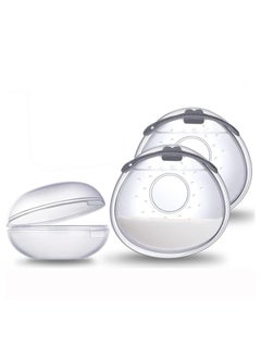 CMGTYYD Milk Collection Shells, 2PCS Milk Collector, 70ML Milk Catcher, Silicone Breast Milk Collector, Milk Savers for Breastfeeding(Silicone Storage Box)  - Image 1