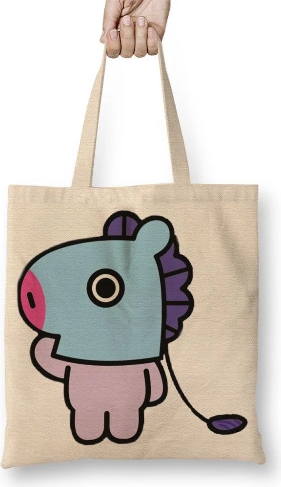 Baskı Dükkanı Print Shop Mang Bts 05 Cloth Bag Long Handle