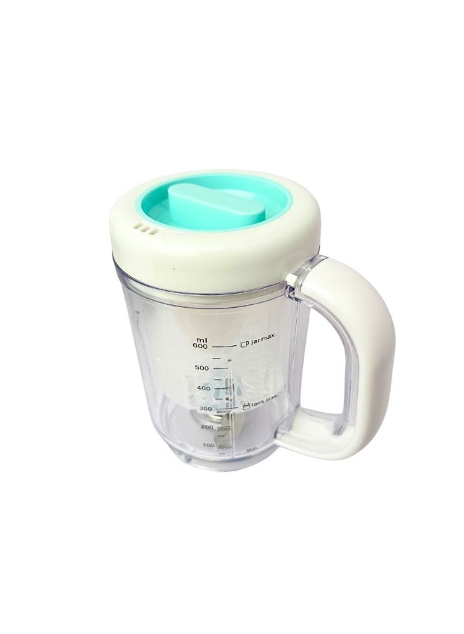 ترتيس جهاز تحضير طعام الأطفال من تورتيز، طباخ أرز ومعكرونة مع قدر بخار وخلاط، سعة 600 مل، خالي من مادة BPA، سهل التنظيف، قوة بخار 400 واط، لون أبيض. - Image 4