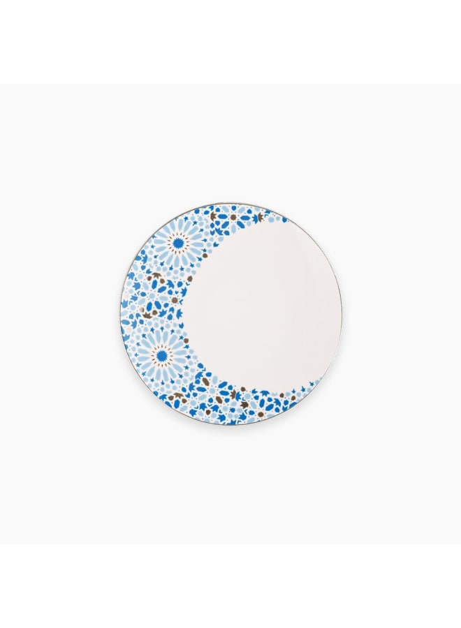 Rosa By Fathy Mahmoud Porcelain Nogoum Dinner Plate, 27 Cm Size