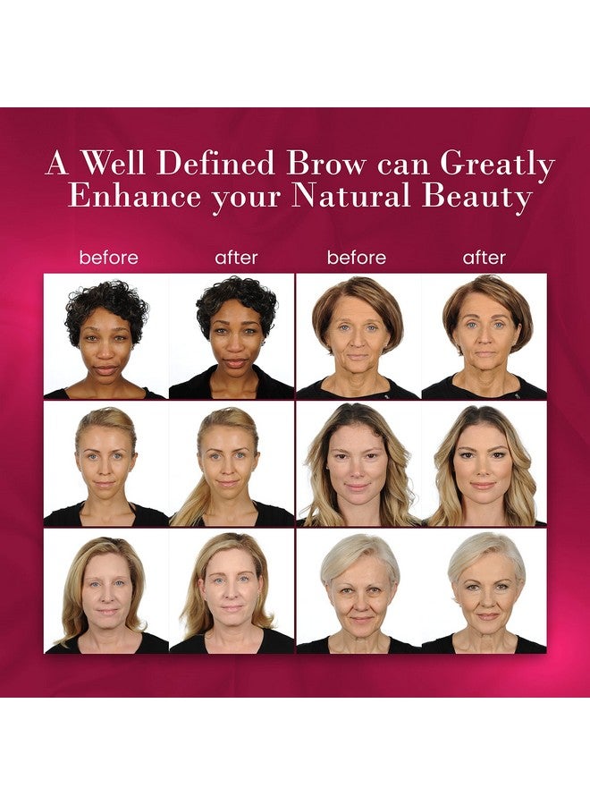 ybf Beauty Eyebrow Pencil Universal Automatic Brow Pencil With Spoolie Brush Perfect Eyebrow Makeup Shaper And Filler For Women All Hair Colors & Skin Tones Taupe Eyebrow Liner 2 Pack - Image 4