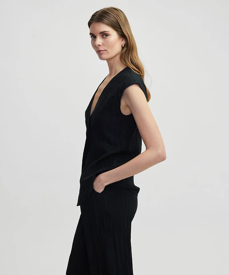 Ipekyol  Crinkle-Effect Vest for Women | Best Price UAE