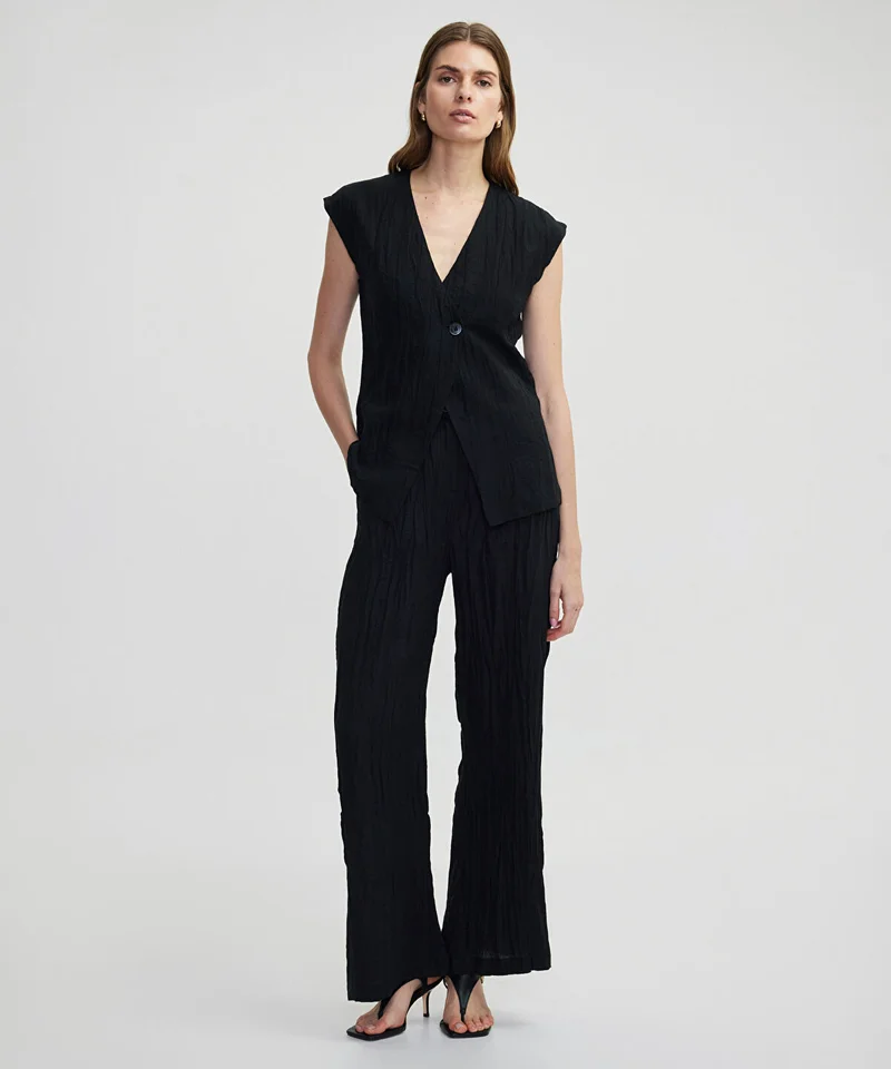 Ipekyol Crinkle-Effect Vest