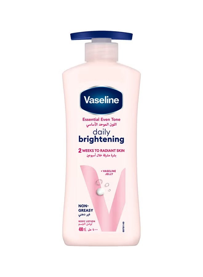 Vaseline Essential Even Tone Daily Brightening Body Lotion – 400ml for Radiant Skin