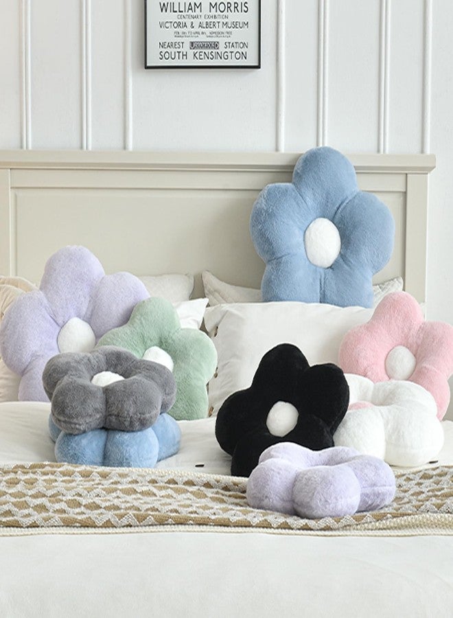 ZCNYCLAM Flower Pillows, Soft Flower Shaped Pillow with Home Decorative for Couch Chair Bed,Flower Floor Throw Pillows for Adults Bedroom Living Room (White, 15 Inches) - Image 4