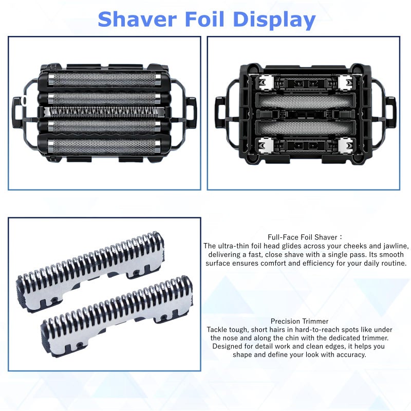 AIJALY 1 Pack WES9032P Shaver Replacement Foilï¼ŒOuter Foil and Inner Blad Compatible with Panasonic ARC5 5-Blade Shavers ES-LV97-K,ES-LV67-K,ES-LV95-S,ES-LV65-S Electric Razor - Image 5