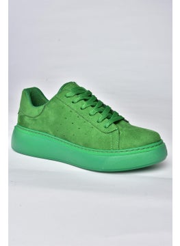 Fox Shoes P602045002 Green Suede Women's Sports Shoes Sneakers  - Image 5