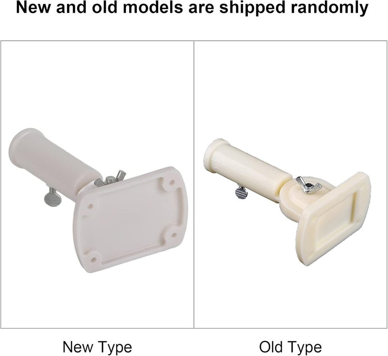 klarako 30mm Adjustable Plastic Flag Pole Holder Wall Mounting Multi-Position Flagpole Bracket Windsock Base with Screws - Image 2